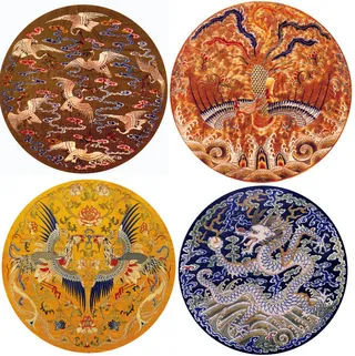 古装龙凤素材背景