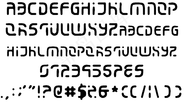 侵蚀2020字体