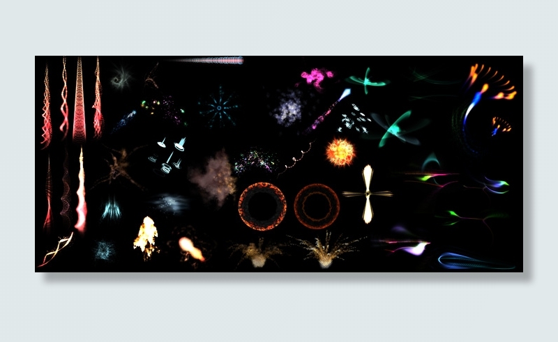 一些科幻宇宙光效爆炸PS素材