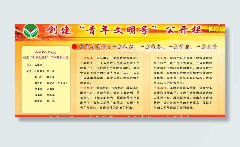 青年文明号公开栏图片