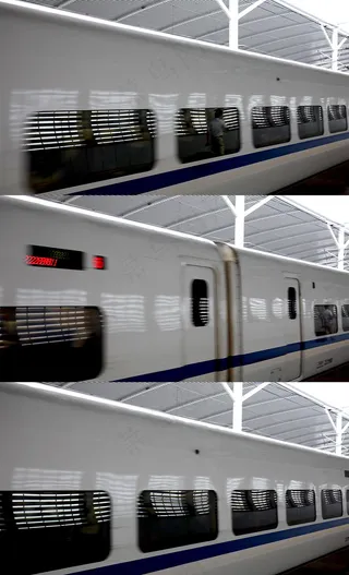 超高清和谐号高铁列车视频
