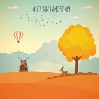 美美哒森系卡通Q版手绘插画动物矢量