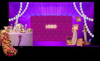 婚礼资料布置图库婚庆背景舞台现场效果图