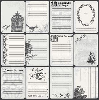 矢量1怀旧明信片