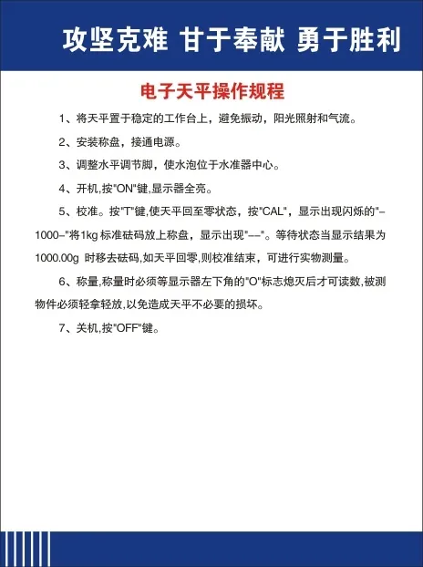 电子天平操作规程cdr矢量模版下载