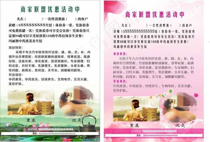 美容养生馆海报设计