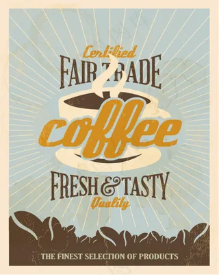 咖啡海报设计矢量素材