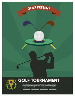 高尔夫宣传海报