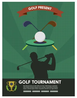 高尔夫宣传海报