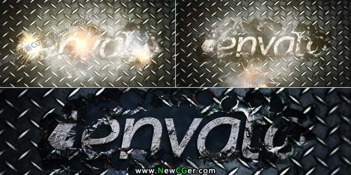 用AE制作子弹射击的logo片头特...