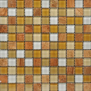 橙黄色水晶玻璃马赛克 3D材质