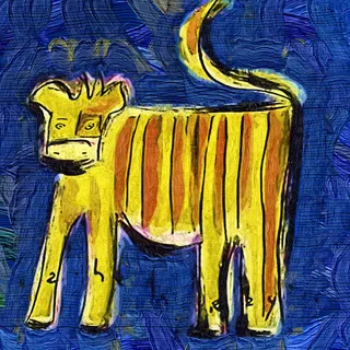 油画动物图片 油画动物图片