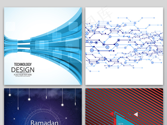 科技商务背景素材AI可编辑格式下载