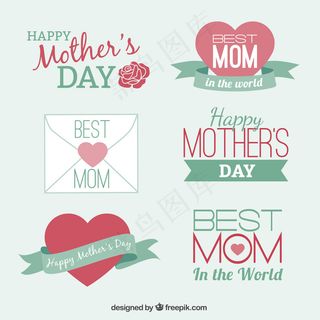 母亲节可爱的元素