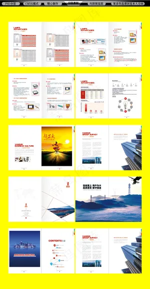 蓝色科技大气国际集团画册