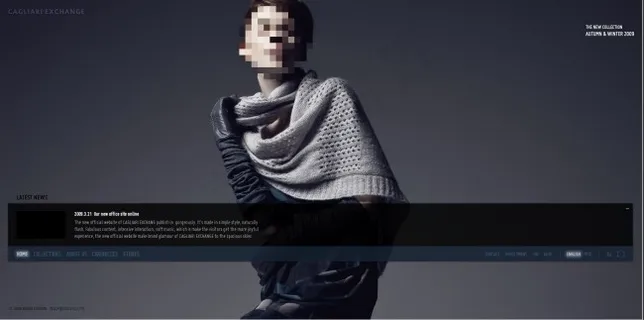 时尚服装网页动画模板