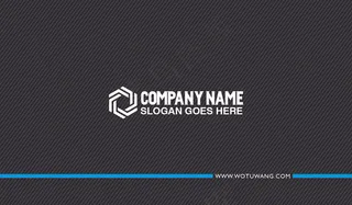 黑色高档商务大气名片模板