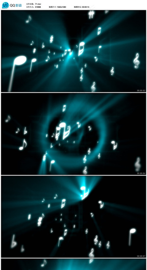 音乐符号视频素材