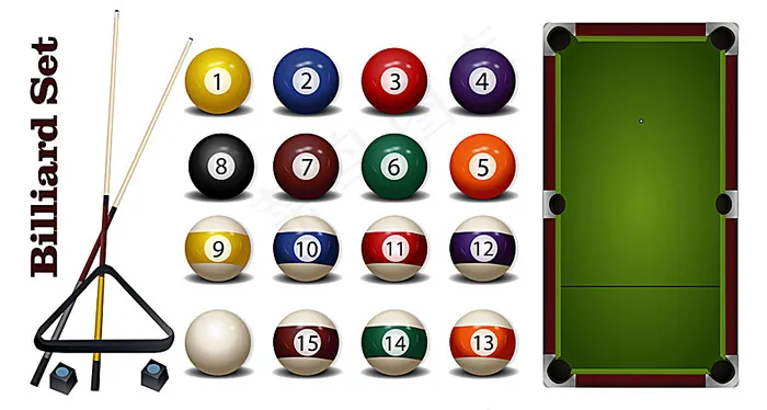 台球元素背景eps,ai矢量模版下载