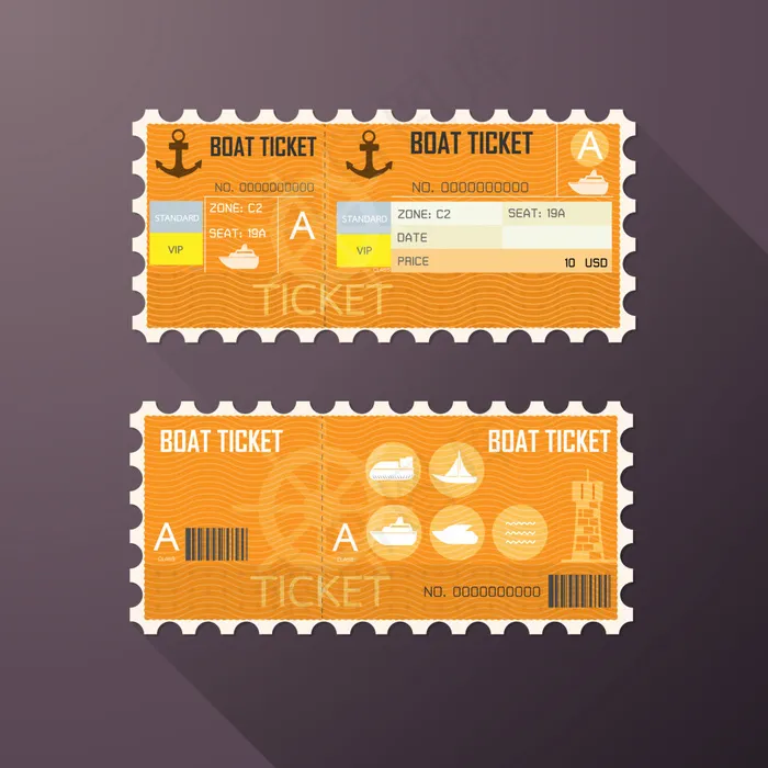 精美入场劵设计矢量素材eps,ai矢量模版下载