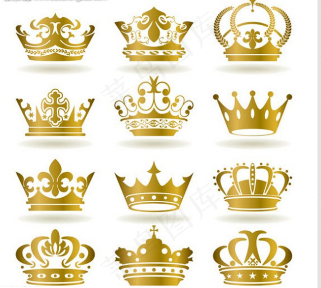 欧式皇冠矢量素材