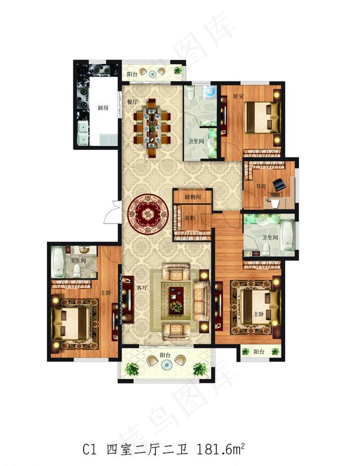 房地产户型图图片