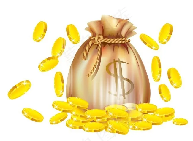 金融金币素材psd模版下载