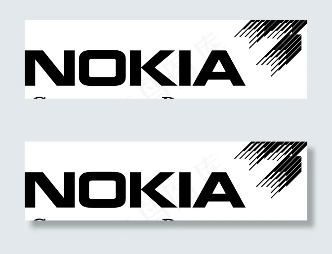 Nokia logo设计欣赏 诺基...ai矢量模版下载