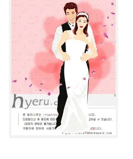 矢量婚礼人物038