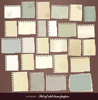 纸张撕痕01——矢量素材