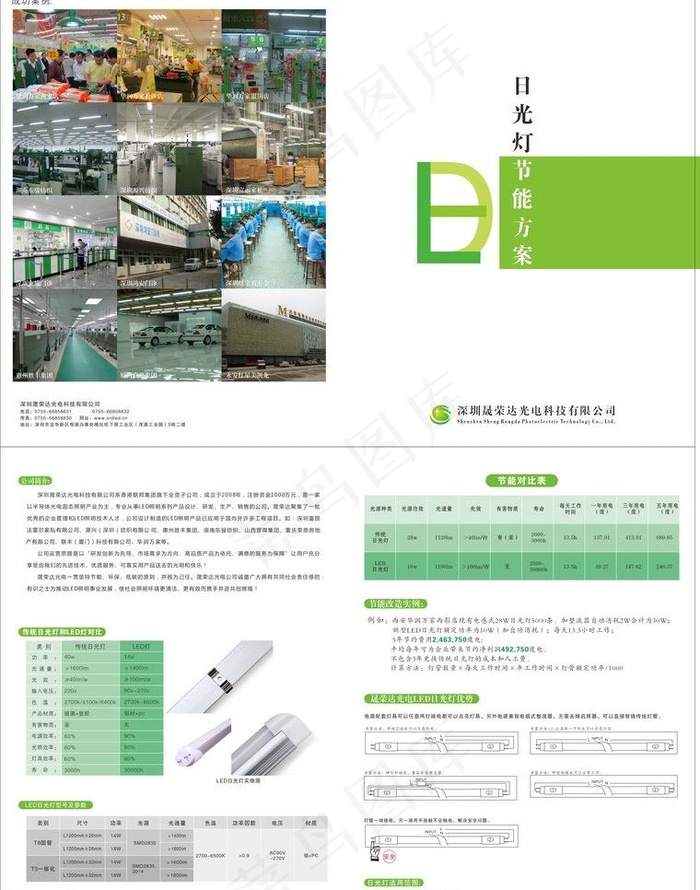 晟荣达 led节能方图片cdr矢量模版下载