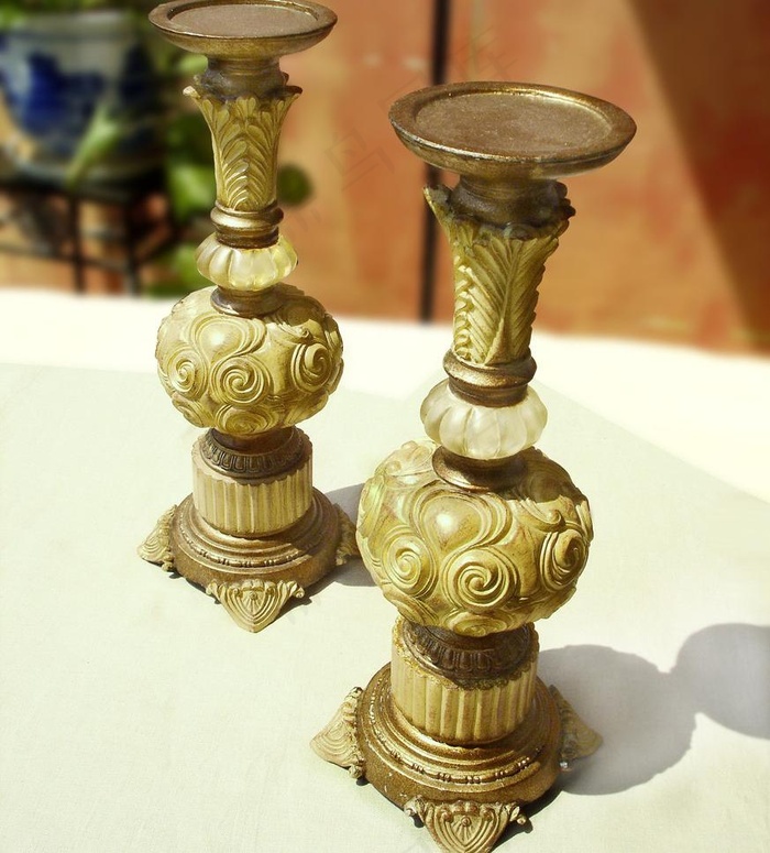 欧式古典烛台图片