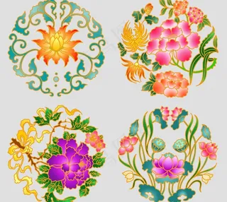 中国风花纹图片