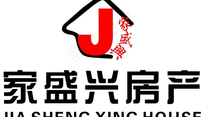 家盛兴房产logo图片cdr矢量模版下载