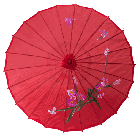 中国风古典雨伞PNG免扣透明素材