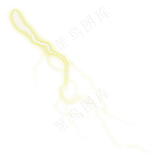 光效闪电发光体免扣PNG素材