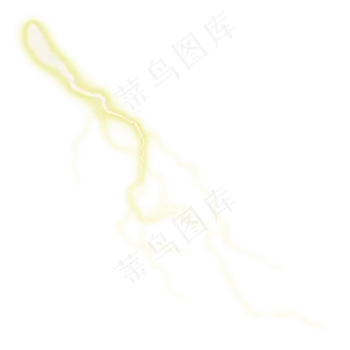 光效闪电发光体免扣PNG素材