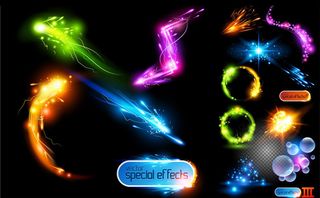 绚丽潮流光束矢量