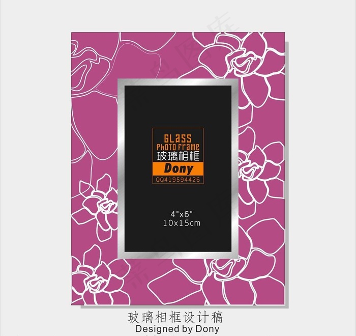 相框墙 玻璃相框图片cdr矢量模版下载
