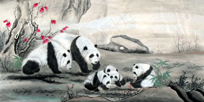 国宝熊猫图片