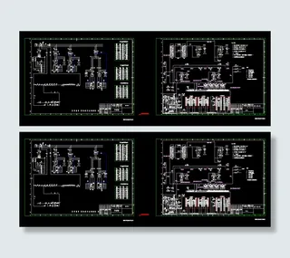 单钩双梁行车电气图CAD图纸