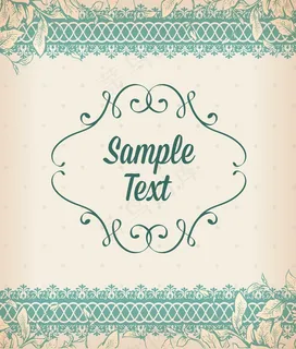 老式插画矢量与花的框架和春天的花朵