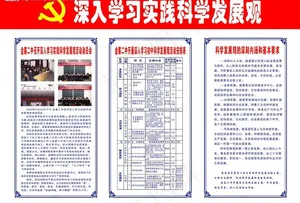 学习实践科学发展观宣传栏图片