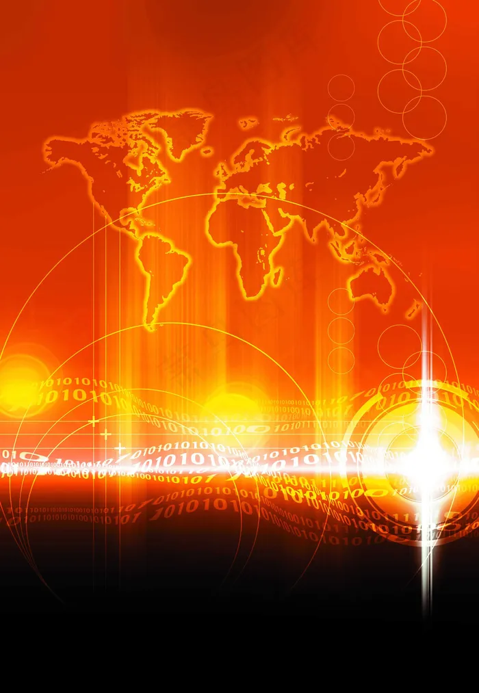 霓虹地图科技背景