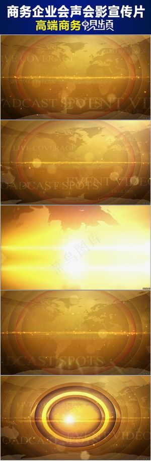 金色粒子字幕商务企业宣传视频
