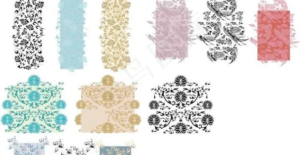 古典底纹背景矢量素材cdr矢量模版下载