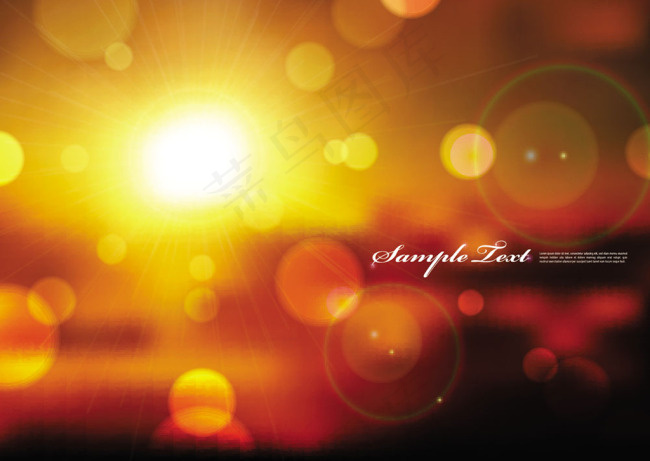 梦幻展板背景矢量图