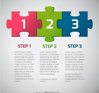 免费矢量拼图设计图片