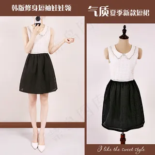 淘宝夏季翻领连衣裙 psd源文件