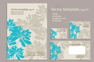 时尚花纹企业画册封面设计图片